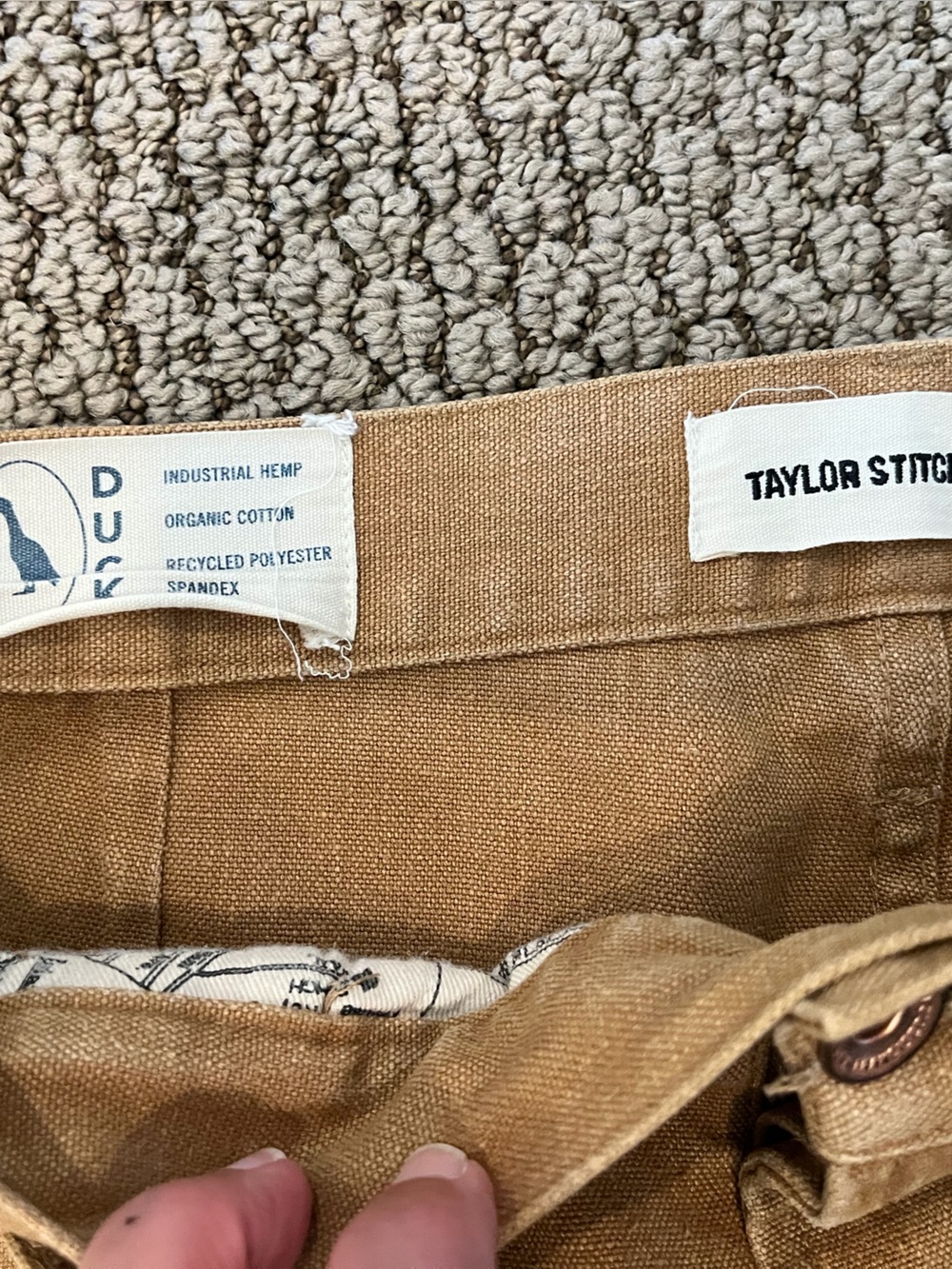TAYLOR STITCH The Chore Pant in Tobacco Tuff Duck size 31 - Picture 9 of 13